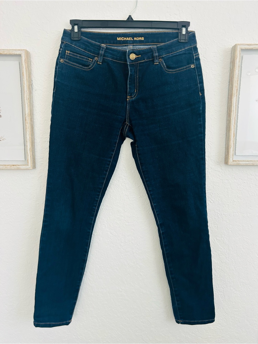 Michael Kors Women's Dark Blue Skinny Jeans